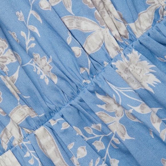 Wayf Plaza Floral Cut-Out Tiered Maxi Dress - Picture 8 of 8